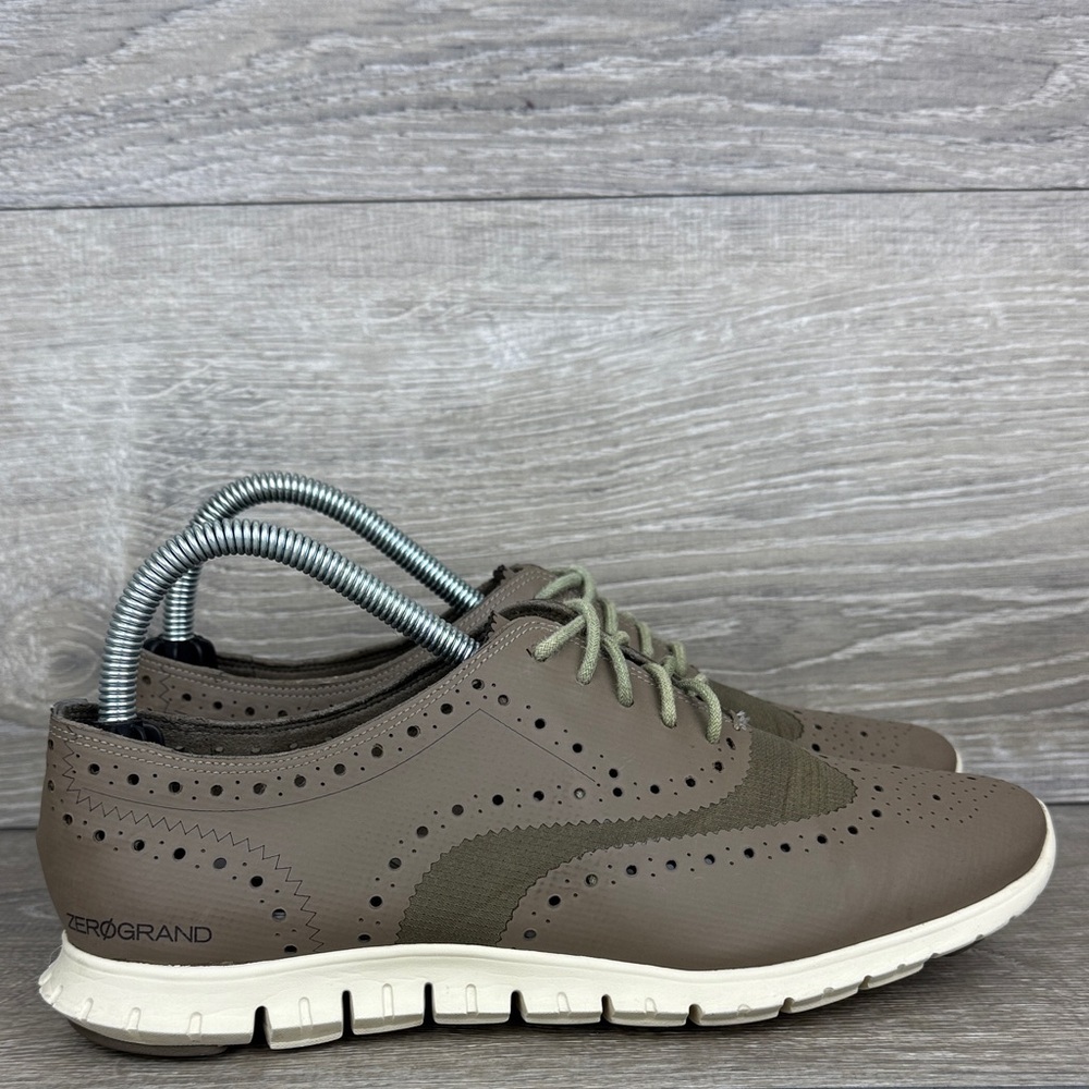 Cole Haan Zerogrand OS Taupe Women’s Sz 8.5B Perf Oxford Low Top Lace Up Sneaker
